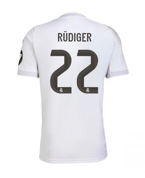 Günstige Real Madrid Antonio Rudiger #22 Heimtrikot 2025-26 Kurzarm Günstige Real Madrid Antonio Rudiger #22 Heimtrikot 2025-26 Kurzarm